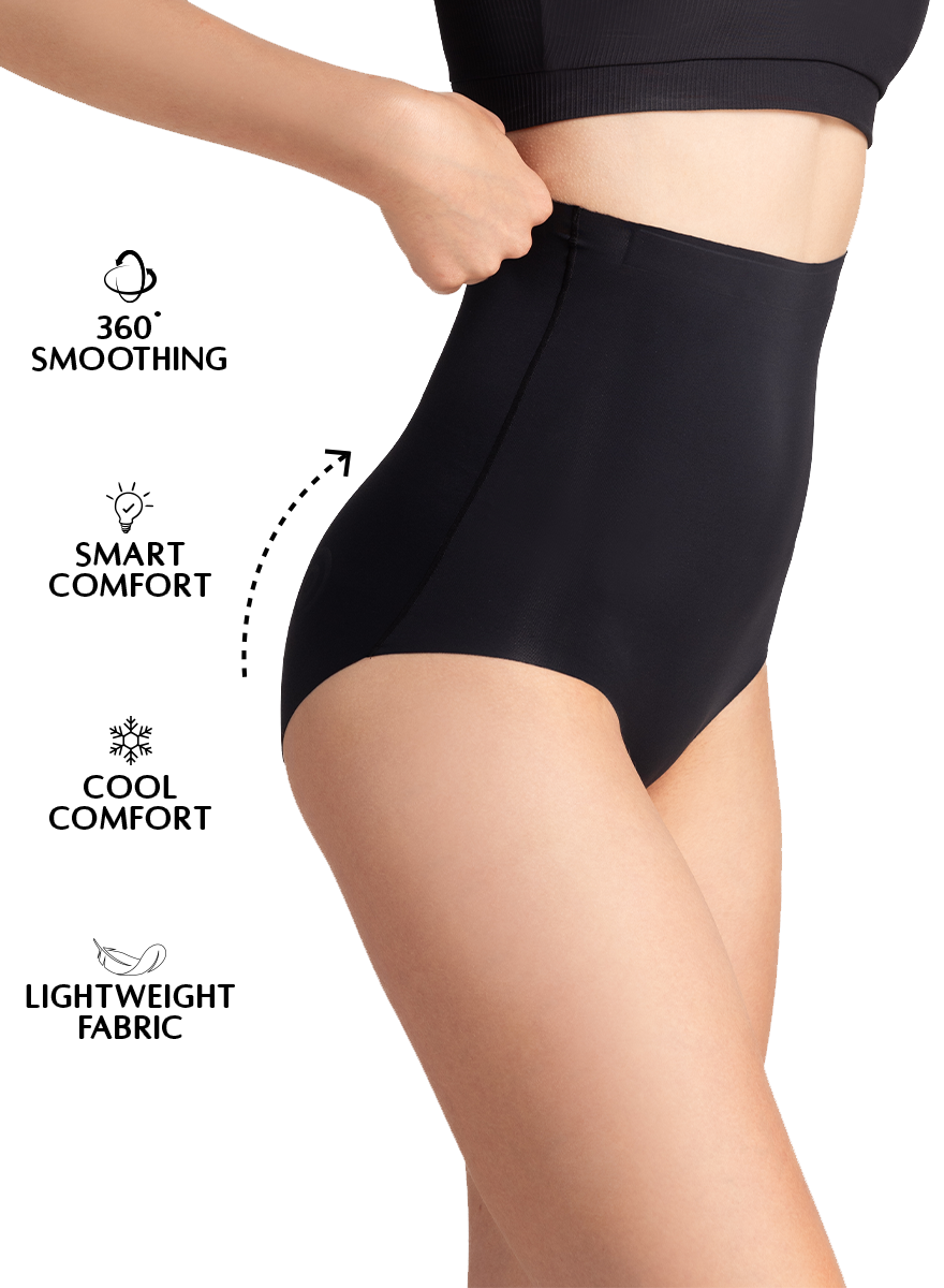 SIBAL Laser Cut High Waist Shapewear Slip